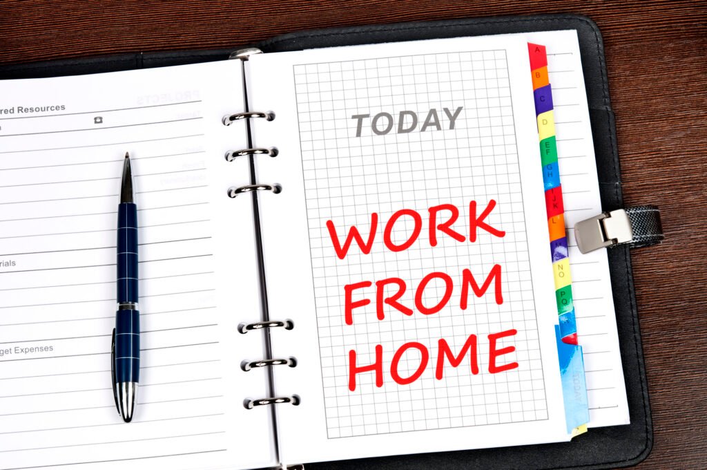 Work From Home on Day Planner